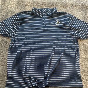 Under Armour Men's 2XL Blue Striped Polo Shirt